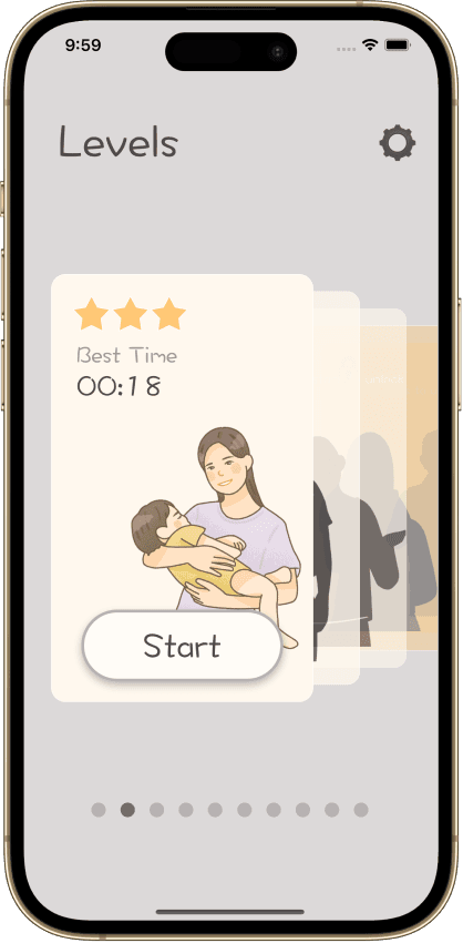 Tofu Quest level selection and customers